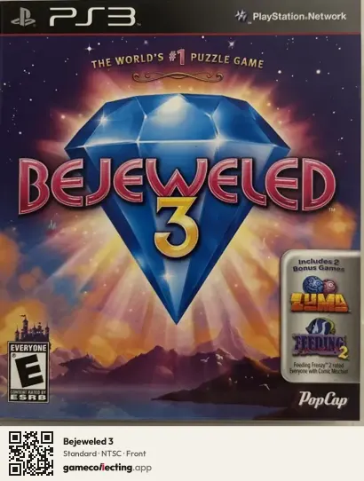 Bejeweled 3 PlayStation 3, NTSC box front