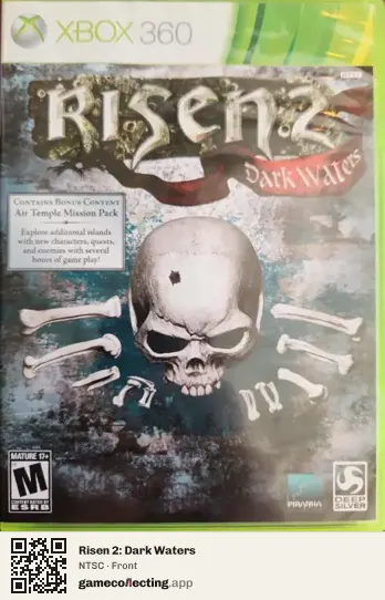 Risen 2: Dark Waters Xbox 360, NTSC box front