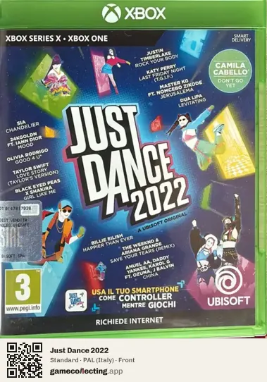 Just Dance 2022 Xbox Series X, Italy box front