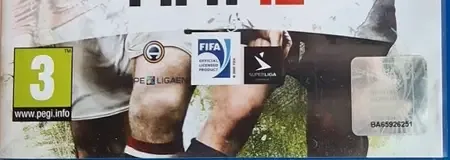 FIFA 12, the USK square on its front