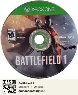 Battlefield 1 Xbox One, NTSC disc