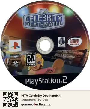 MTV Celebrity Deathmatch PlayStation 2, NTSC disc