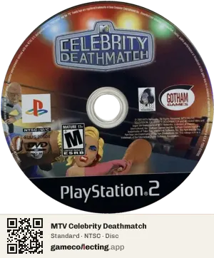 MTV Celebrity Deathmatch PlayStation 2, NTSC disc