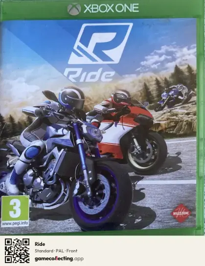 Ride Xbox One, PAL box front