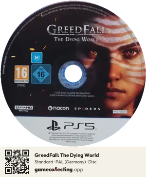 GreedFall: The Dying World PlayStation 5, PAL disc