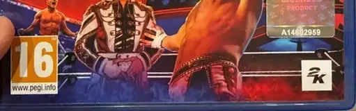 WWE 2K24, the PEGI square on its front