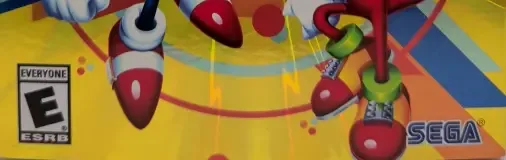 Sonic Mania Plus, the ESRB box on its front
