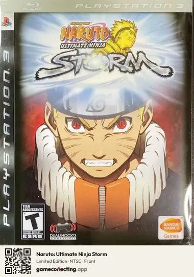 Naruto: Ultimate Ninja Storm PlayStation 3, NTSC box front