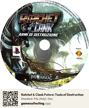 Ratchet & Clank Future: Tools of Destruction PlayStation 3, PAL disc