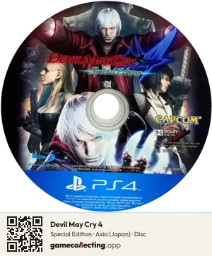 Devil May Cry 4 PlayStation 4, Asia disc
