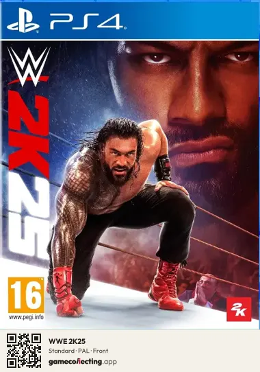 WWE 2K25 PlayStation 4, PAL box front