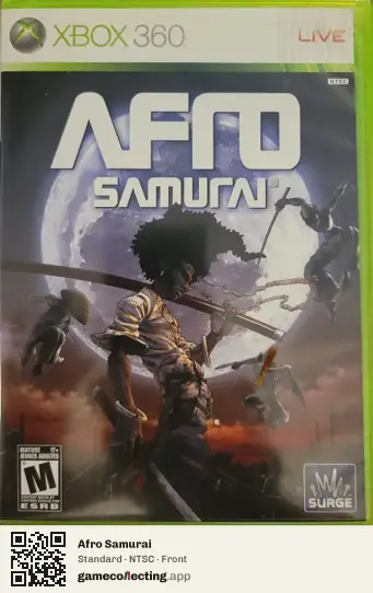 Afro Samurai Xbox 360, NTSC box front
