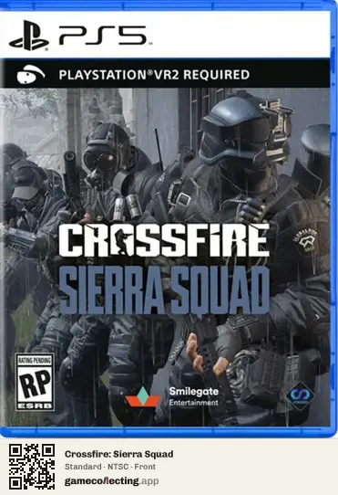 Crossfire: Sierra Squad PlayStation 5, NTSC box front