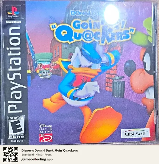 Disney's Donald Duck: Goin' Quackers PlayStation, NTSC box front