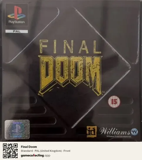 Final Doom PlayStation, United Kingdom box front