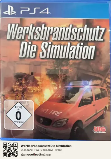 Werksbrandschutz: Die Simulation PlayStation 4, Germany box front