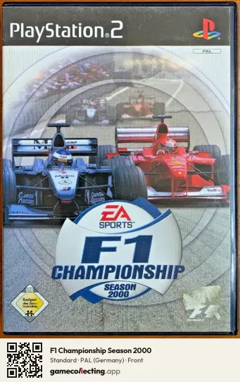 F1 Championship Season 2000 PlayStation 2, Germany box front