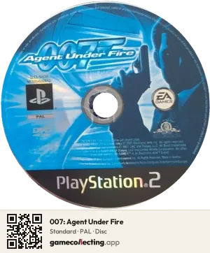 007: Agent Under Fire PlayStation 2, PAL disc