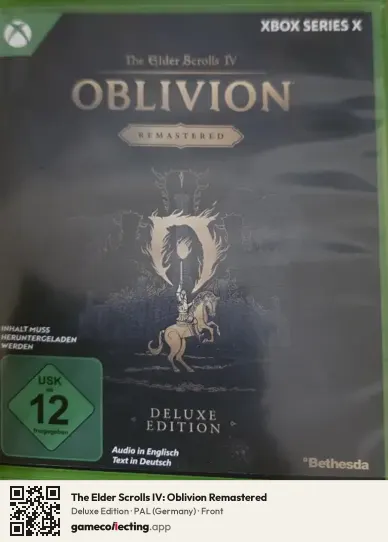 The Elder Scrolls IV: Oblivion Remastered Xbox Series X, Germany box front