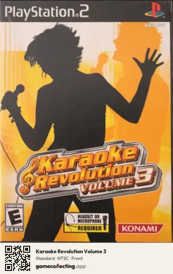 Karaoke Revolution Volume 3 PlayStation 2, NTSC box front