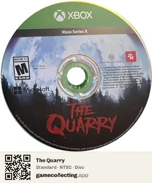 The Quarry Xbox Series X, NTSC disc