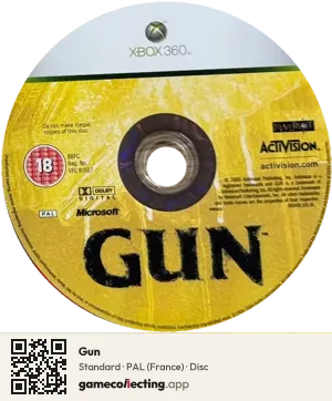 Gun Xbox 360, PAL disc
