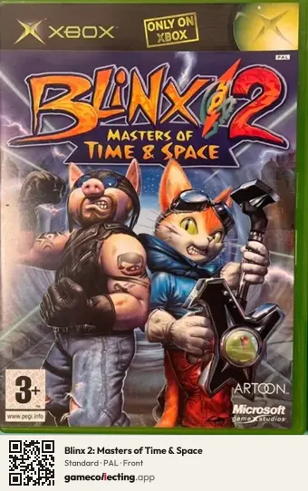 Blinx 2: Masters of Time & Space Xbox, PAL box front
