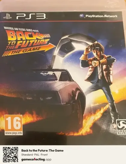 Back to the Future: The Game PlayStation 3, PAL box front