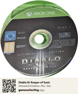 Diablo III: Reaper of Souls Xbox One, PAL disc