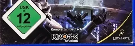 Star Wars: The Force Unleashed, the USK square on its front