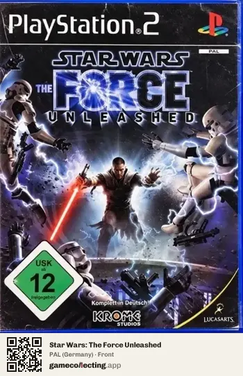 Star Wars: The Force Unleashed PlayStation 2, Germany box front
