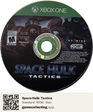 Space Hulk: Tactics Xbox One, NTSC disc