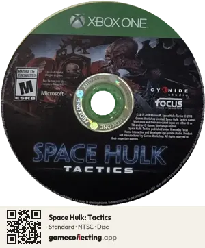 Space Hulk: Tactics Xbox One, NTSC disc