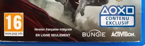 Destiny 2, the PEGI square on its front