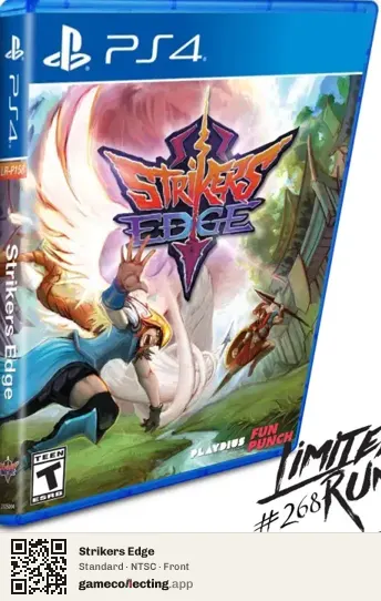 Strikers Edge PlayStation 4, NTSC box front