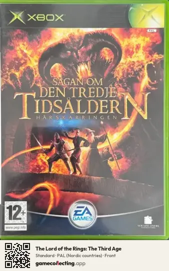 The Lord of the Rings: The Third Age Xbox, Nordic countries box front