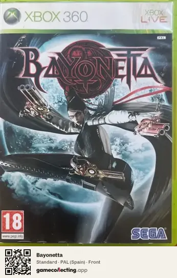 Bayonetta Xbox 360, Spain box front