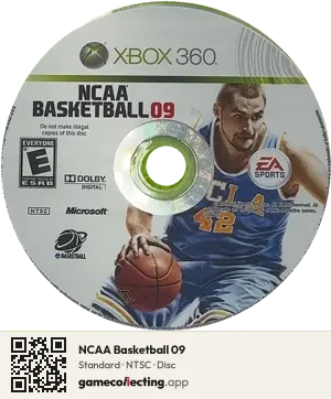 NCAA Basketball 09 Xbox 360, NTSC disc