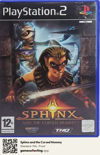 Sphinx and the Cursed Mummy PlayStation 2, PAL box front