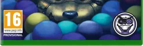 Five Nights at Freddy's: Into the Pit, the PEGI square on its front