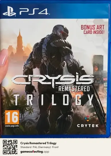 Crysis Remastered Trilogy PlayStation 4, Germany box front