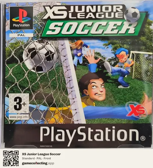 XS Junior League Soccer PlayStation, PAL box front