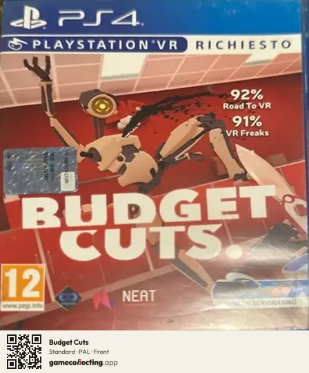 Budget Cuts PlayStation 4, PAL box front