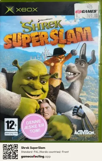 Shrek SuperSlam Xbox, Nordic countries box front