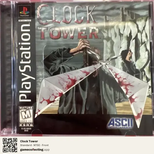 Clock Tower PlayStation, NTSC box front