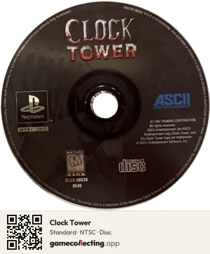 Clock Tower PlayStation, NTSC disc