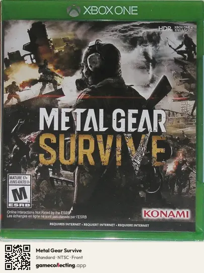 Metal Gear Survive Xbox One, NTSC box front