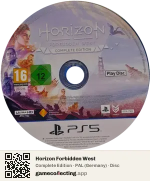 Horizon Forbidden West PlayStation 5, PAL disc