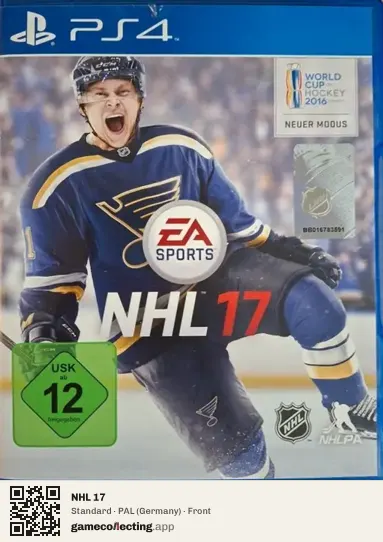 NHL 17 PlayStation 4, Germany box front