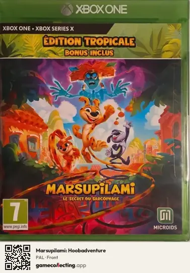 Marsupilami: Hoobadventure Xbox One, PAL box front